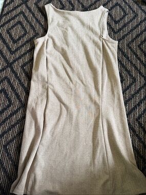 Ralph Lauren Sleeveless A-Line Skirt in Light Beige